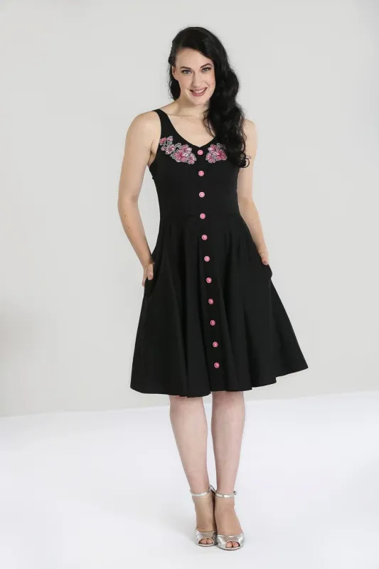 Lucy Mid Dress sold by Hell Bunny