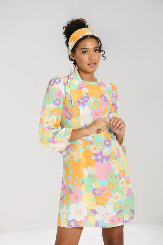 Florette Mini Dress sold by Hell Bunny