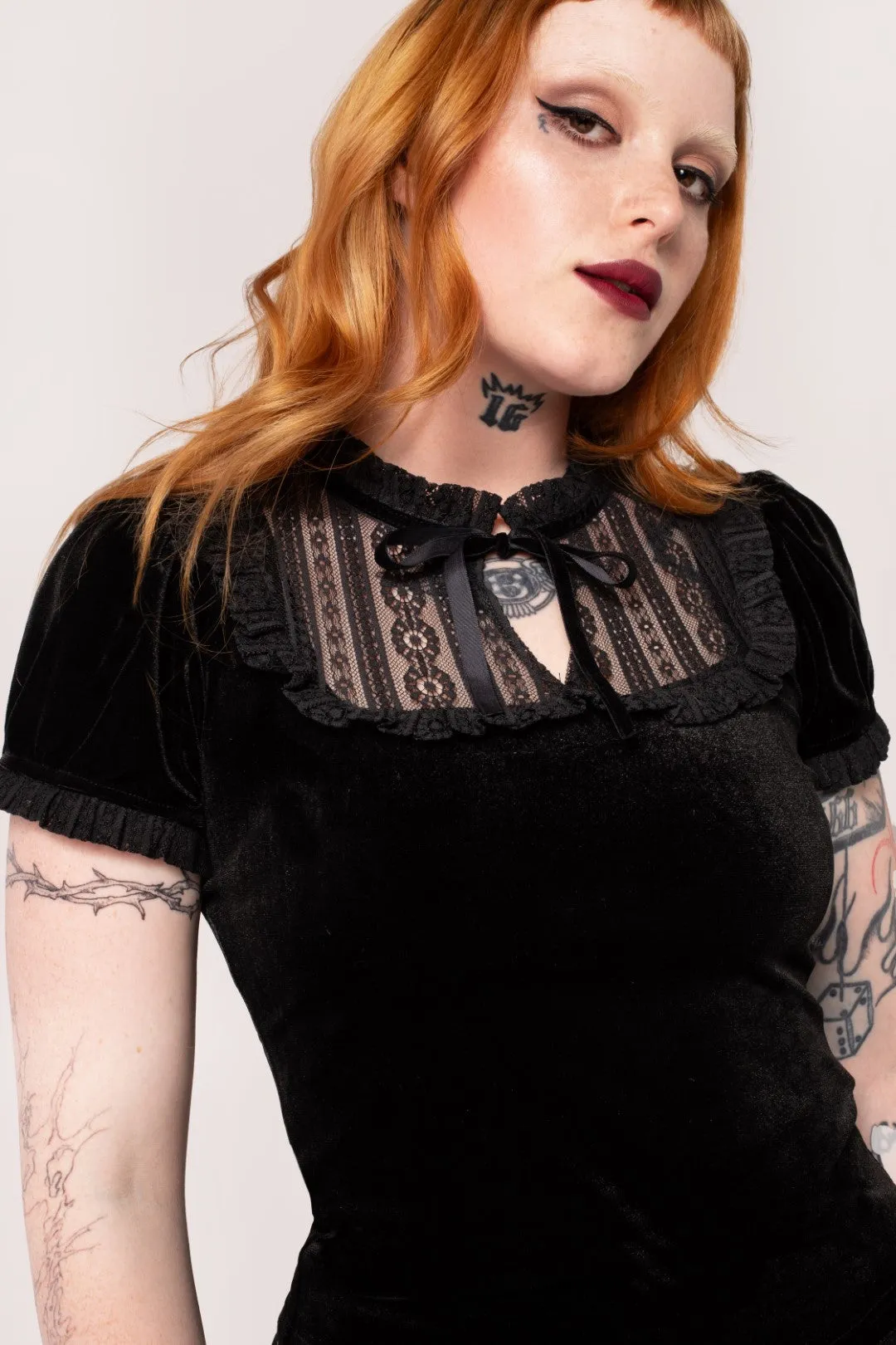 Mourning Top sold by Hell Bunny product image thumbnail 2