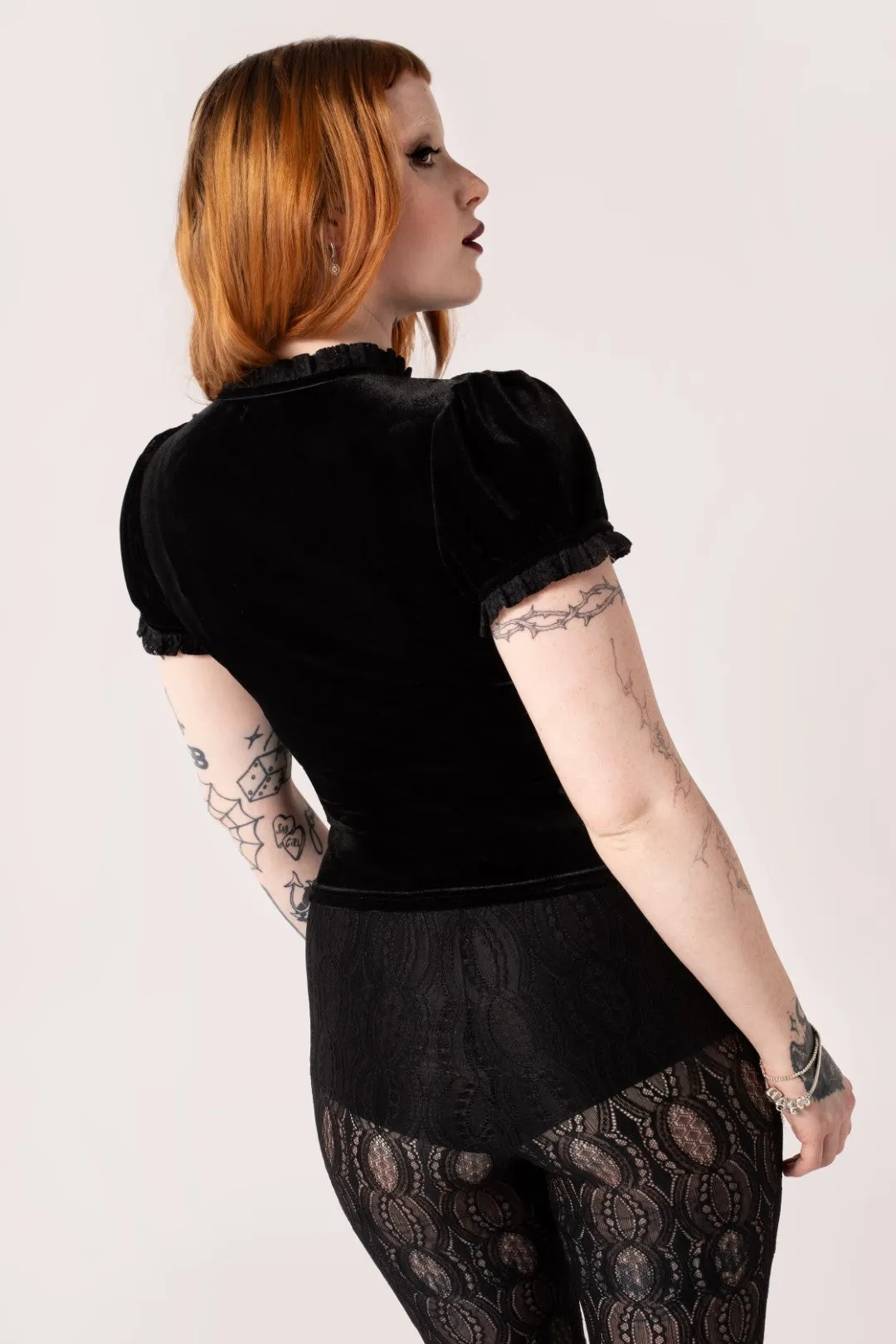 Mourning Top sold by Hell Bunny product image thumbnail 4