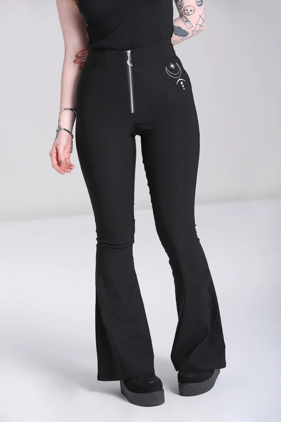 Eclipse Trousers sold by Hell Bunny