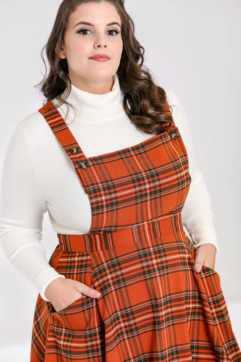 Tawny Pinafore Dress sold by Hell Bunny product image thumbnail 3