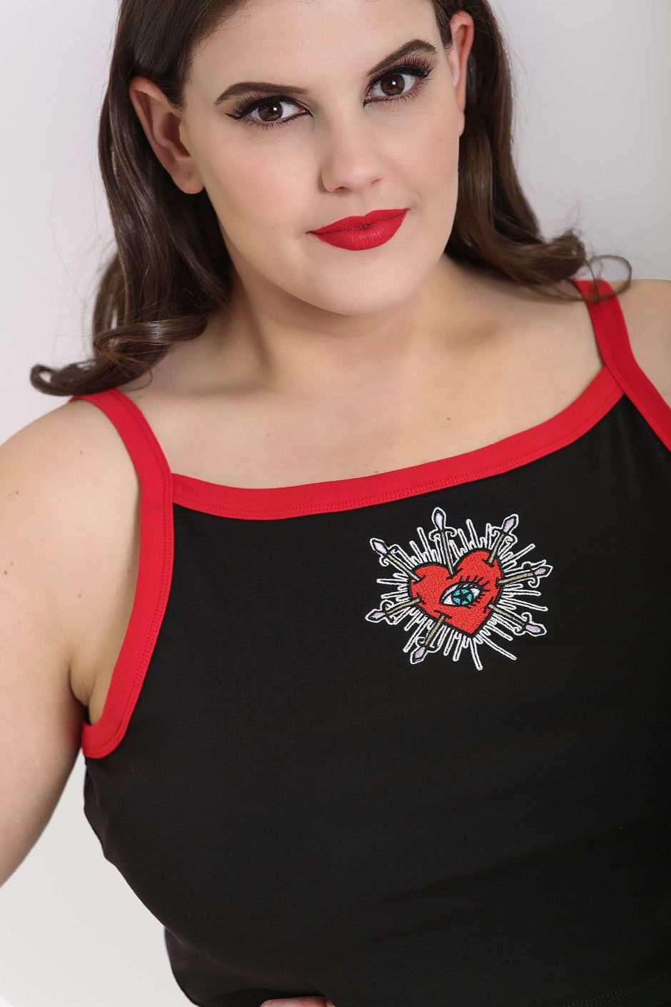 Amias Crop Top sold by Hell Bunny product image thumbnail 3