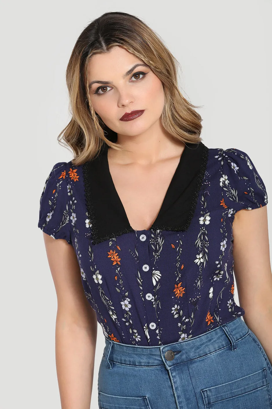 Asta Blouse sold by Hell Bunny product image thumbnail 2