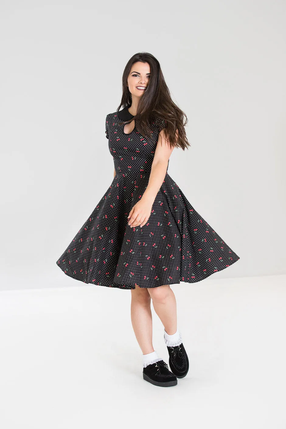 Sophie Mid Dress Black sold by Hell Bunny product image thumbnail 3
