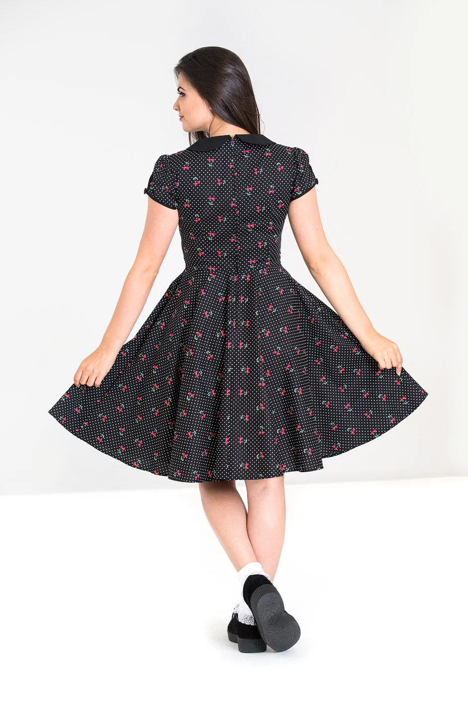 Sophie Mid Dress Black sold by Hell Bunny product image thumbnail 4