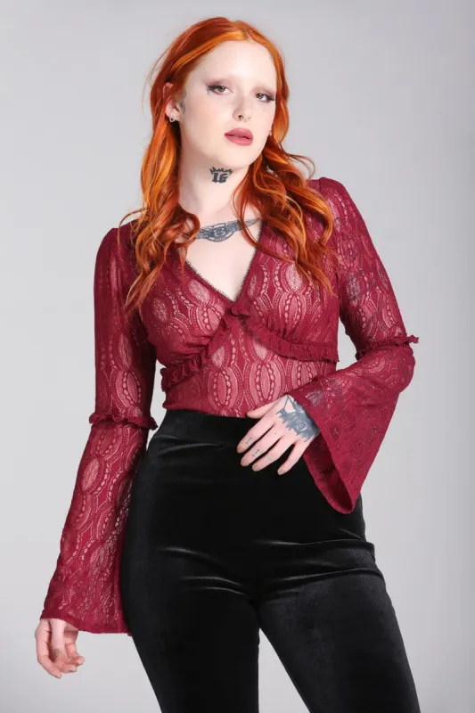 Rhea Top sold by Hell Bunny