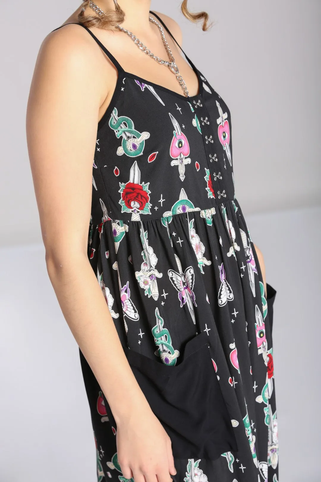 Cersei Maxi Dress sold by Hell Bunny product image thumbnail 5