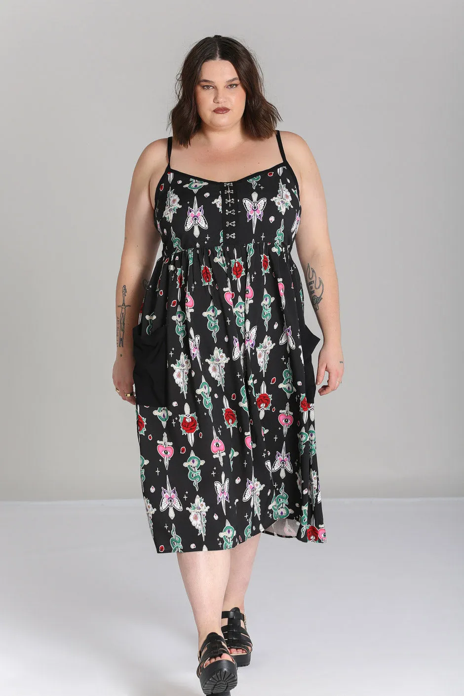 Cersei Maxi Dress sold by Hell Bunny product image thumbnail 2
