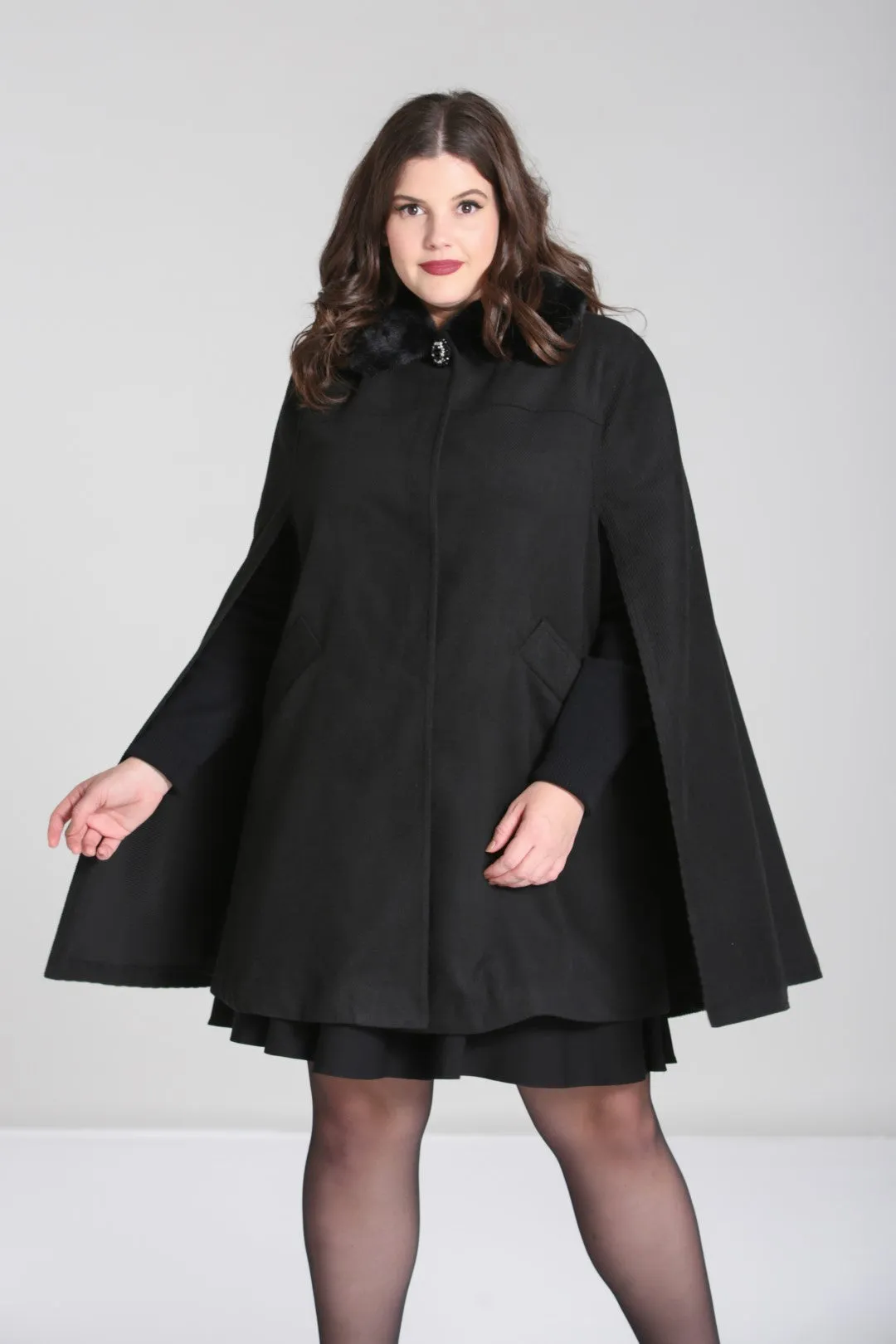 Devon Cape Coat sold by Hell Bunny product image thumbnail 2