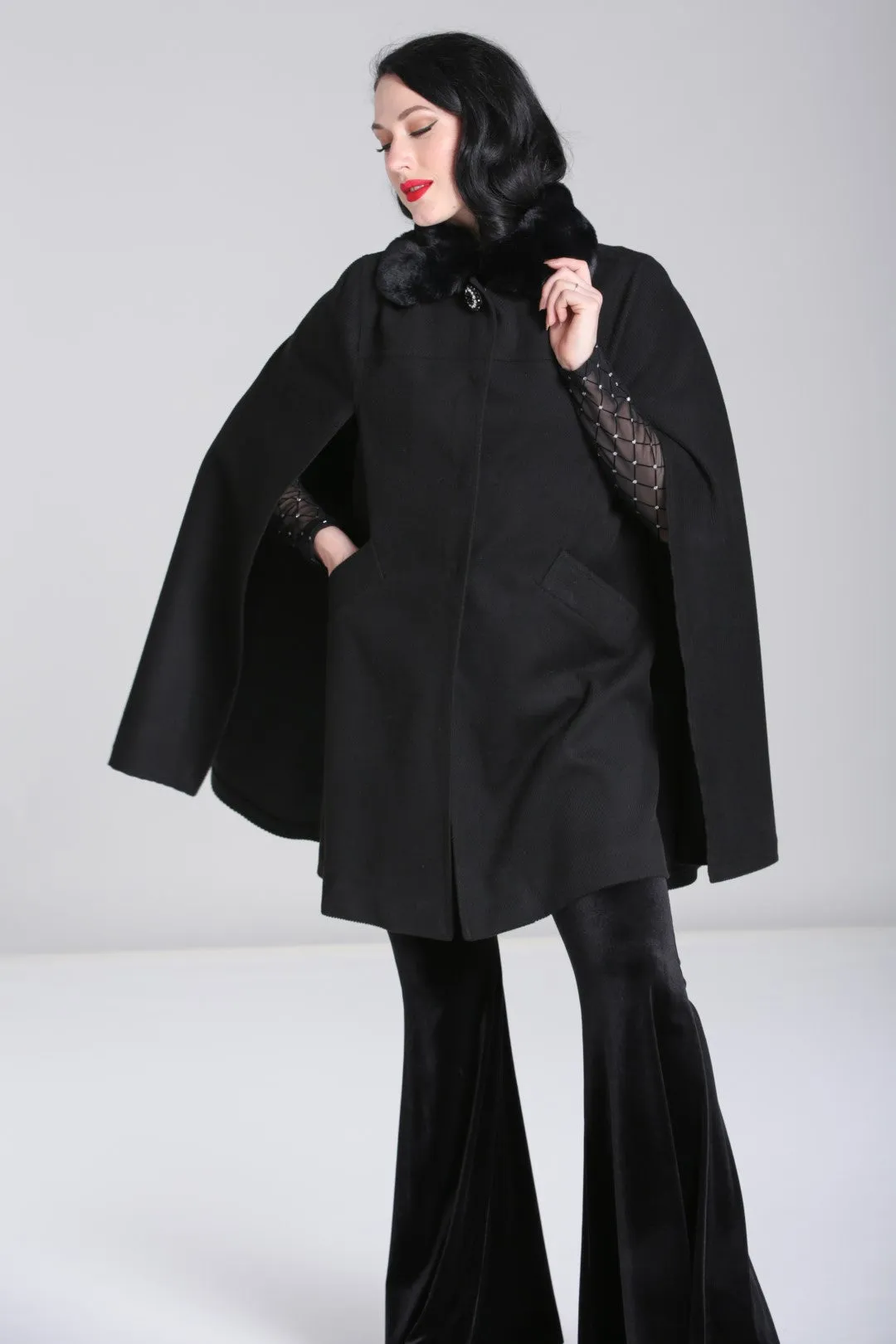 Devon Cape Coat sold by Hell Bunny product image thumbnail 3