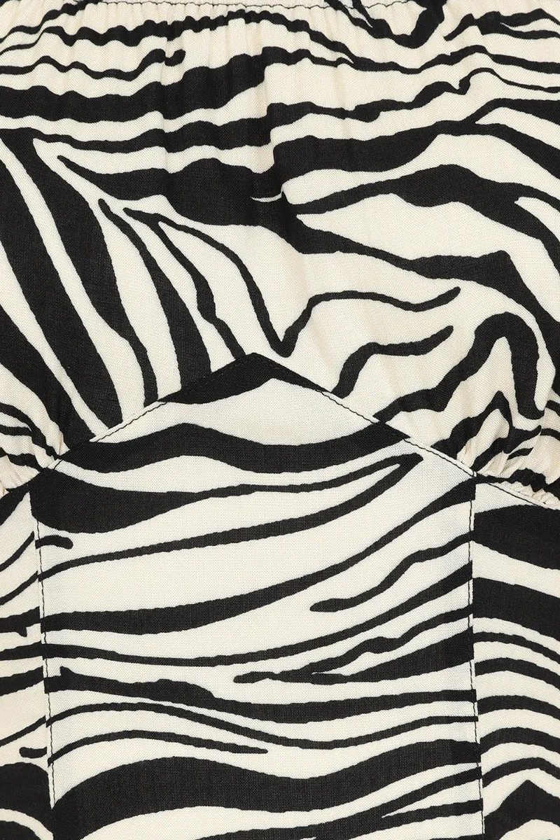 Zebra Crop Top sold by Hell Bunny product image thumbnail 4