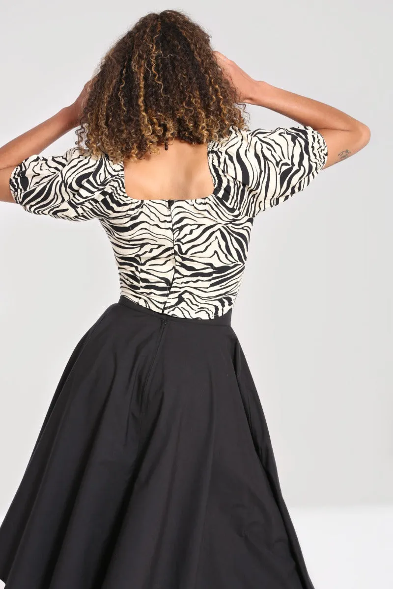 Zebra Crop Top sold by Hell Bunny product image thumbnail 2