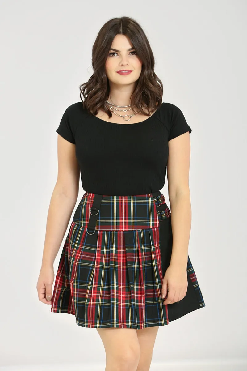 Heather Mini Skirt sold by Hell Bunny