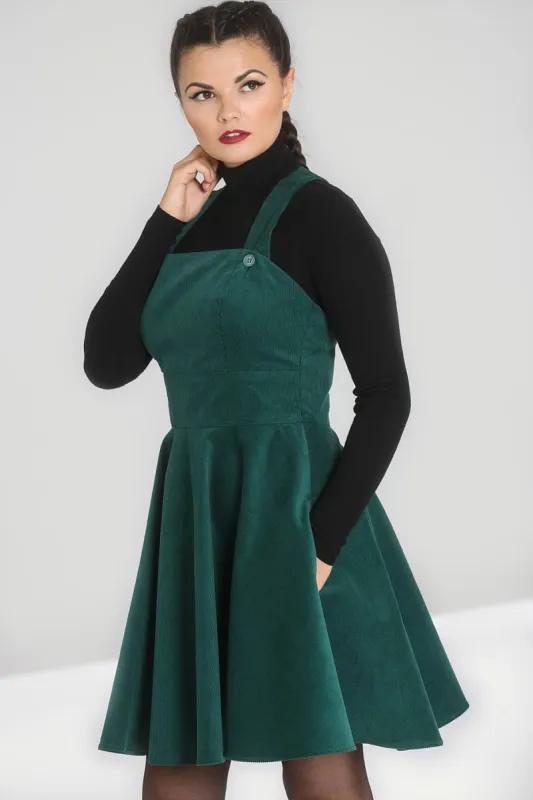 Wonder Years Pinafore Dress sold by Hell Bunny