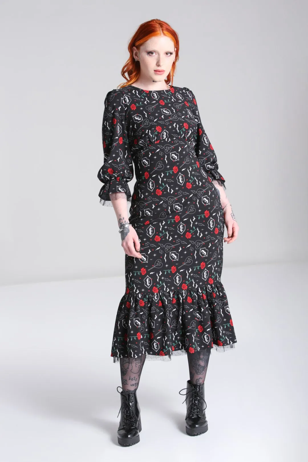 Lilith Maxi Dress sold by Hell Bunny