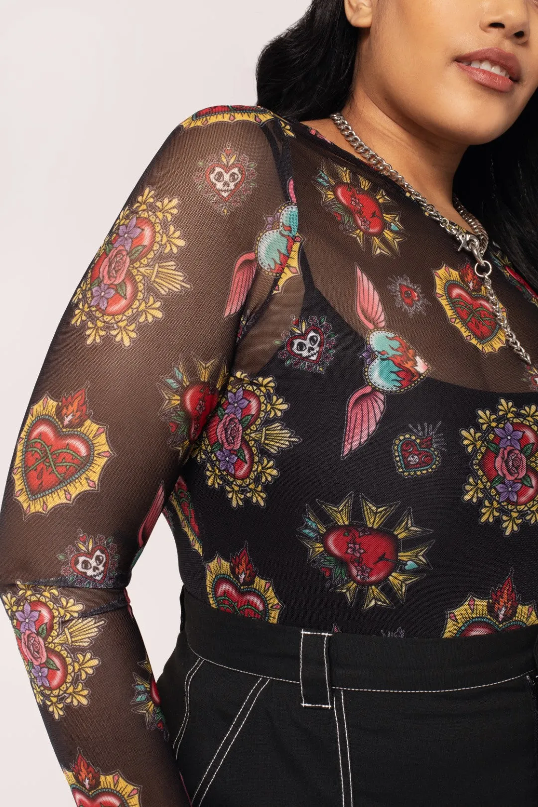 Amias Mesh Top sold by Hell Bunny product image thumbnail 2