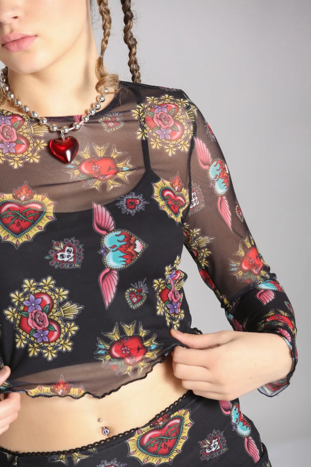 Amias Mesh Top sold by Hell Bunny product image thumbnail 5