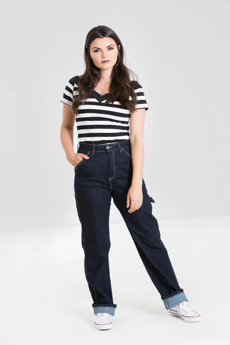 Carpenter Denim Jeans sold by Hell Bunny