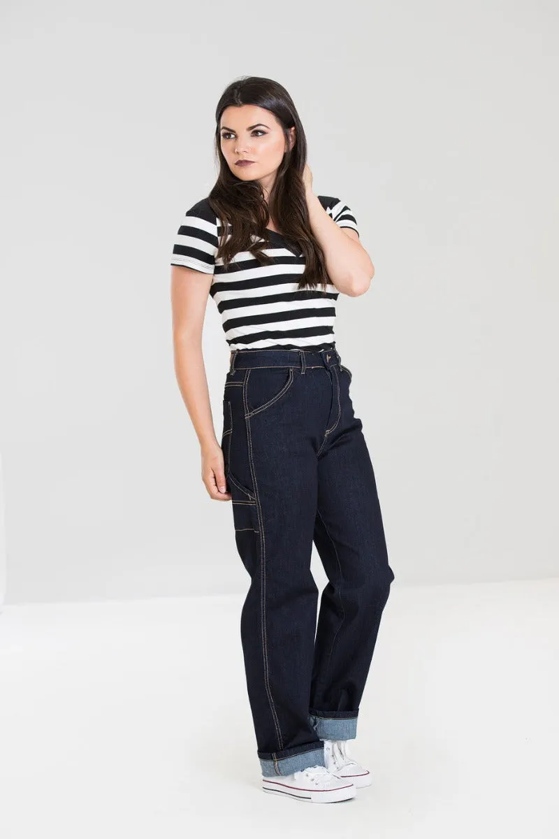 Carpenter Denim Jeans sold by Hell Bunny product image thumbnail 3
