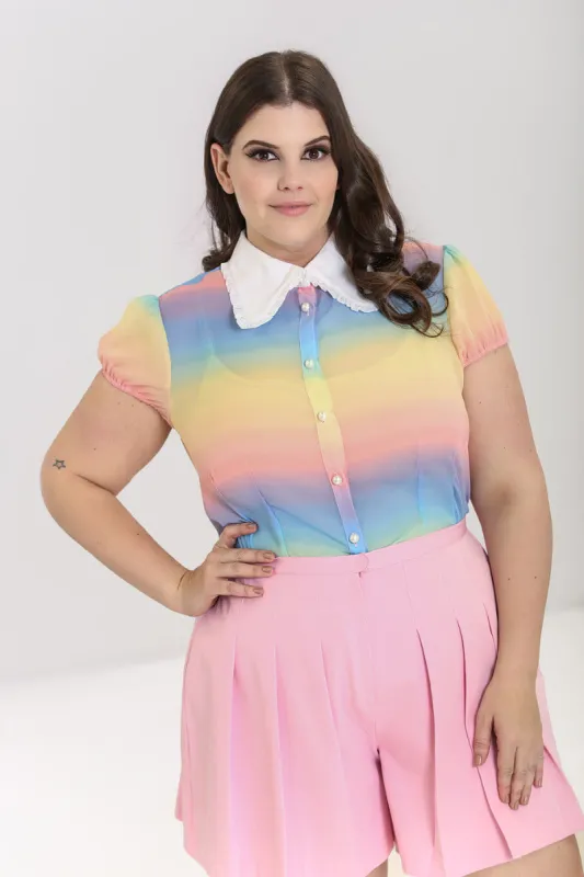 Halo Blouse sold by Hell Bunny