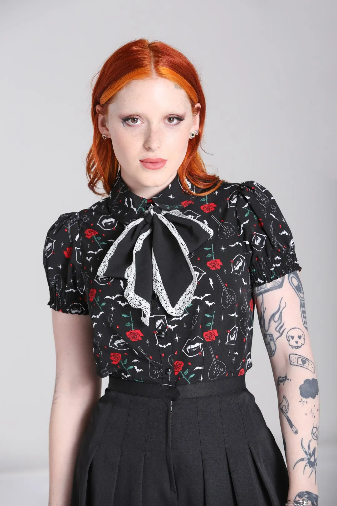Lilith Blouse sold by Hell Bunny product image thumbnail 2