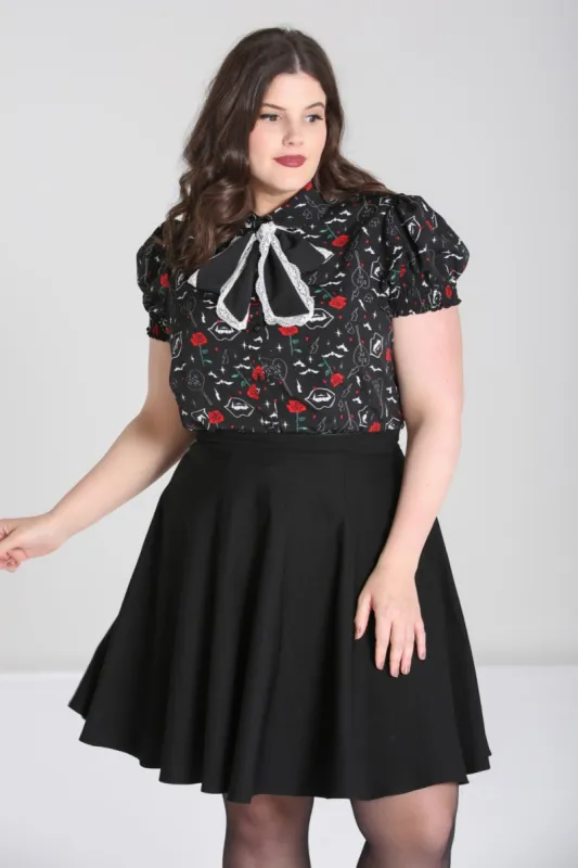 Lilith Blouse sold by Hell Bunny