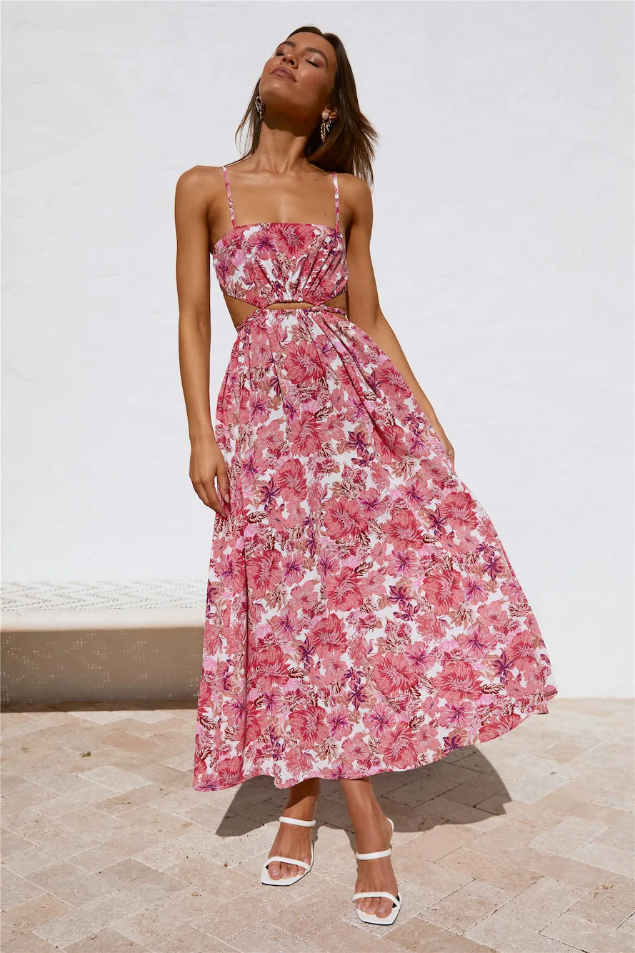 Soulful Eyes Midi Dress Pink sold by Hello Molly product image thumbnail 2