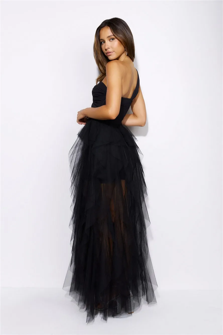 Lavish Style Tulle Maxi Dress Black sold by Hello Molly product image thumbnail 4