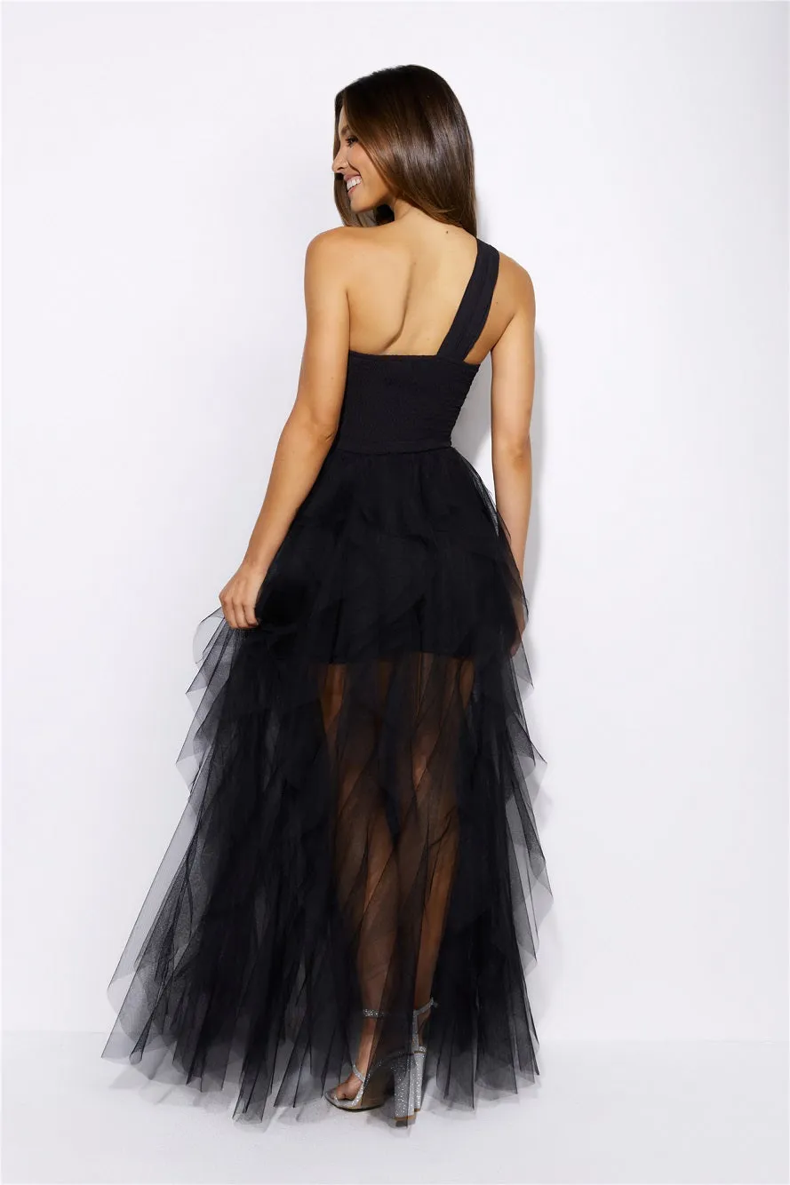 Lavish Style Tulle Maxi Dress Black sold by Hello Molly product image thumbnail 5