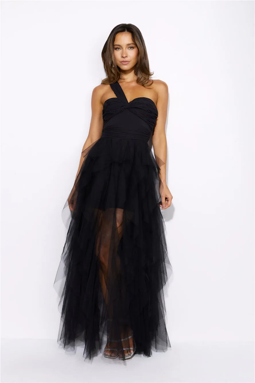 Lavish Style Tulle Maxi Dress Black sold by Hello Molly product image thumbnail 3