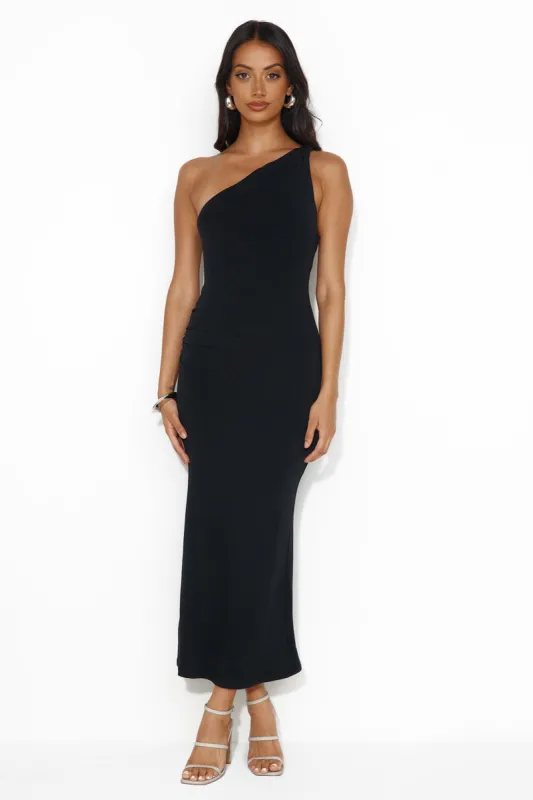 Kiki One Shoulder Maxi Dress Black sold by Hello Molly