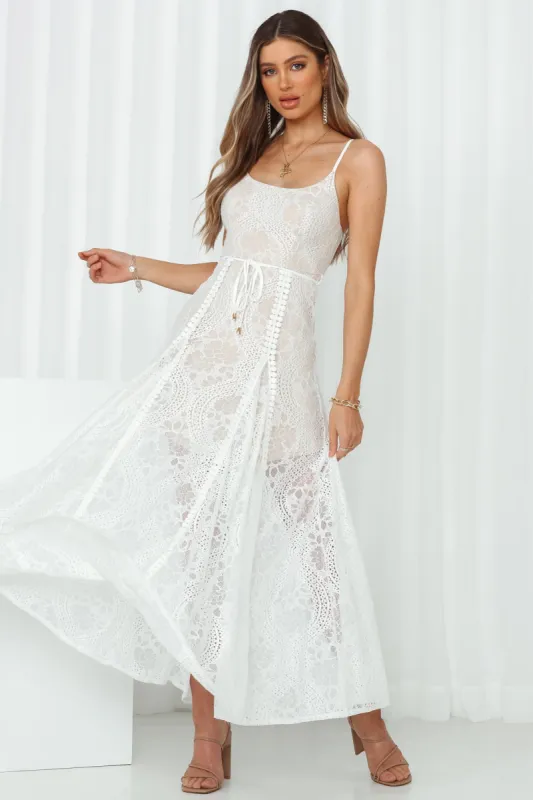 Girls In Spain Maxi Dress White sold by Hello Molly