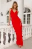 HELLO MOLLY Boat Parties Maxi Dress Red sold by Hello Molly