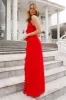 HELLO MOLLY Boat Parties Maxi Dress Red sold by Hello Molly