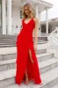 HELLO MOLLY Boat Parties Maxi Dress Red sold by Hello Molly