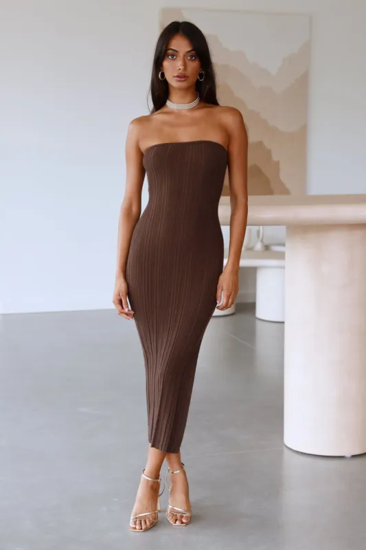 Subdued Dawn Maxi Dress Brown sold by Hello Molly