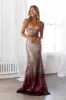 DEAR EMILIA Lustrous Nights Maxi Dress Rose Sequin sold by Hello Molly