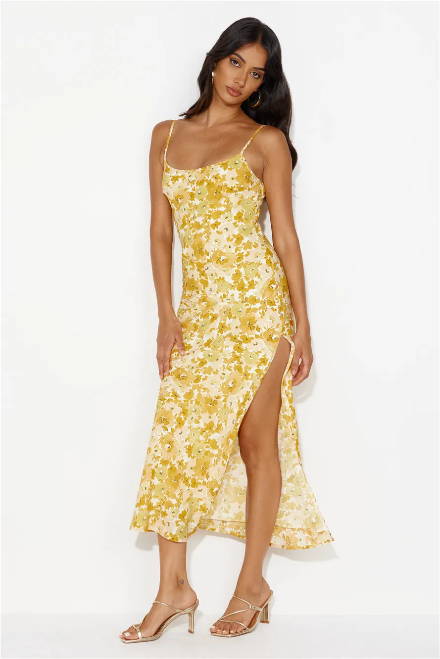 Garden Oasis Maxi Dress Yellow sold by Hello Molly product image thumbnail 2