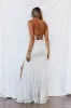 DEAR EMILIA Shimmer Lake Maxi Dress Silver Sequins sold by Hello Molly