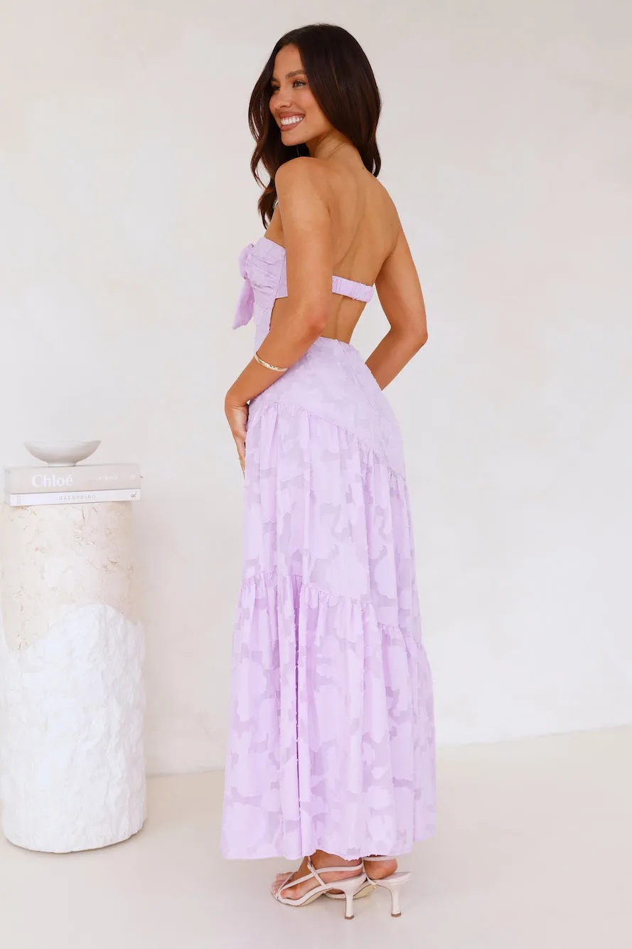 Book Of Style Strapless Maxi Dress Lilac sold by Hello Molly product image thumbnail 4