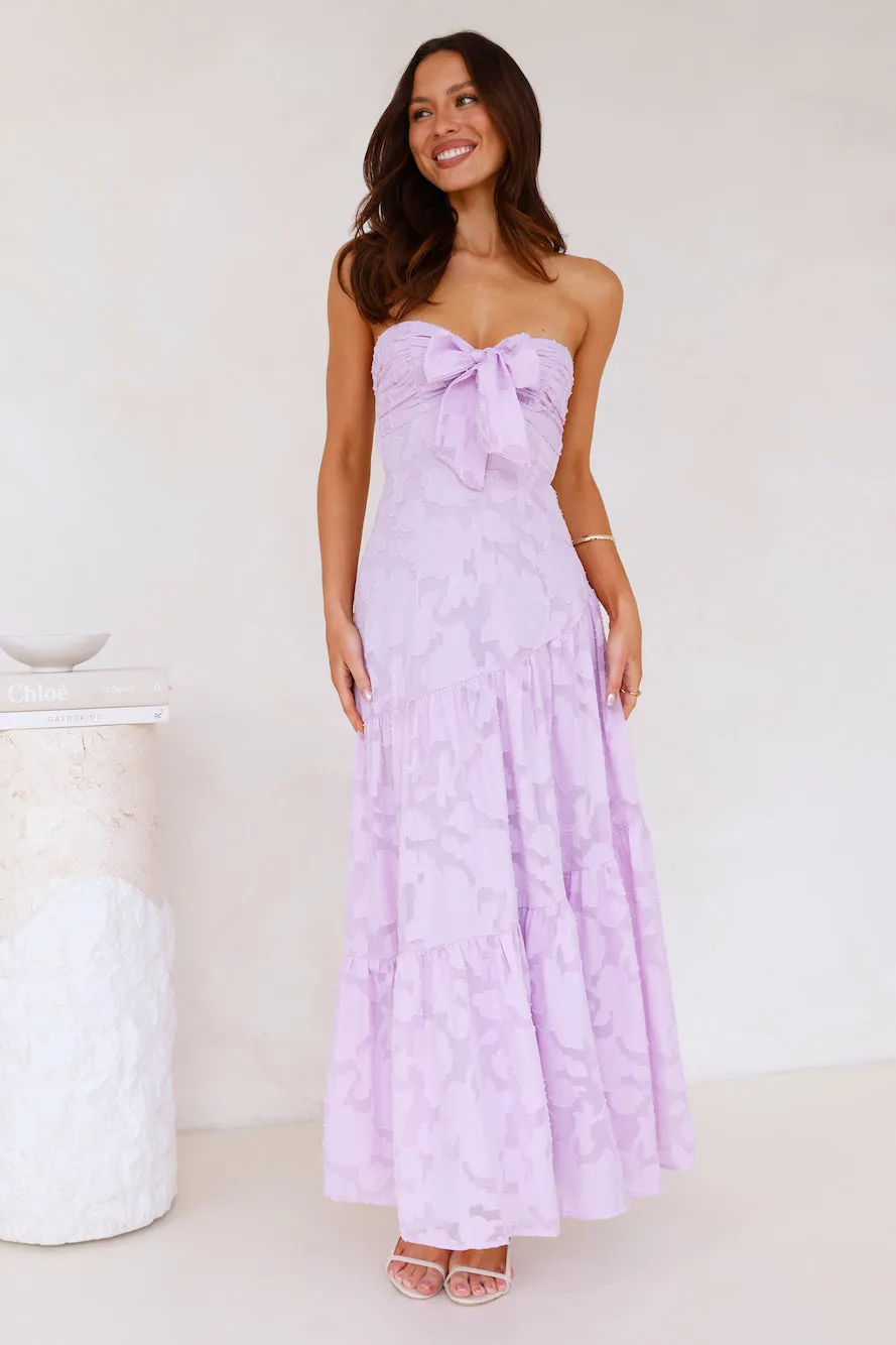 Book Of Style Strapless Maxi Dress Lilac sold by Hello Molly product image thumbnail 2
