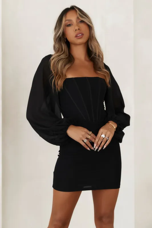Looking Gorg Mini Dress Black sold by Hello Molly
