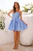 Silhouette Of Dreams Strapless Mini Dress Blue sold by Hello Molly