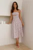 HELLO MOLLY Picking Blooms Midi Dress Pink sold by Hello Molly