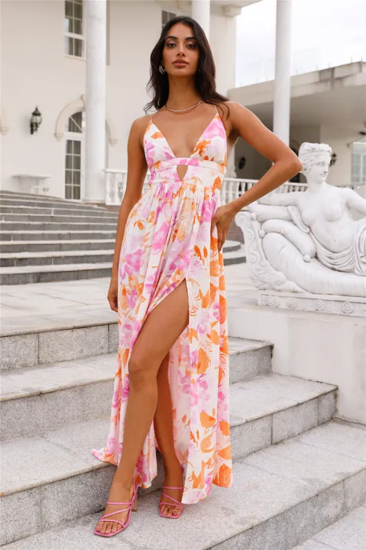 HELLO MOLLY Fancy Resort Maxi Dress Orange sold by Hello Molly