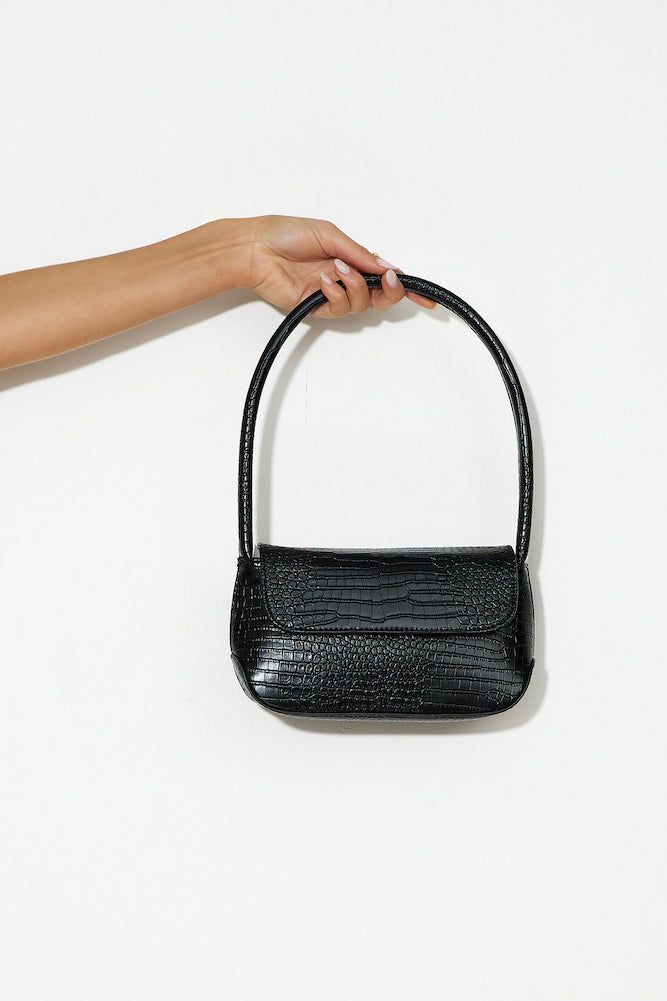 BILLINI Izalia Shoulder Bag Black Croc sold by Hello Molly product image thumbnail 4