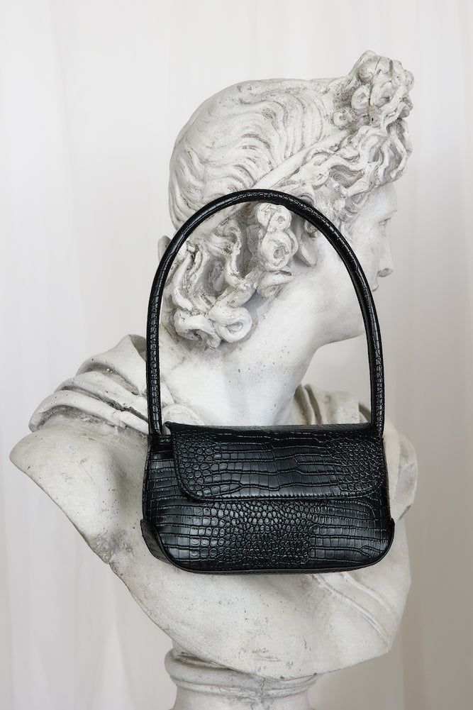 BILLINI Izalia Shoulder Bag Black Croc sold by Hello Molly