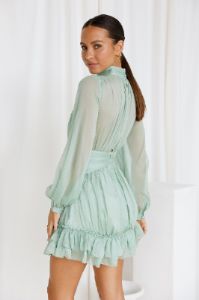 Blossoming Words Dress Sage sold by Hello Molly