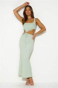 Polished Maxi Dress Sage sold by Hello Molly
